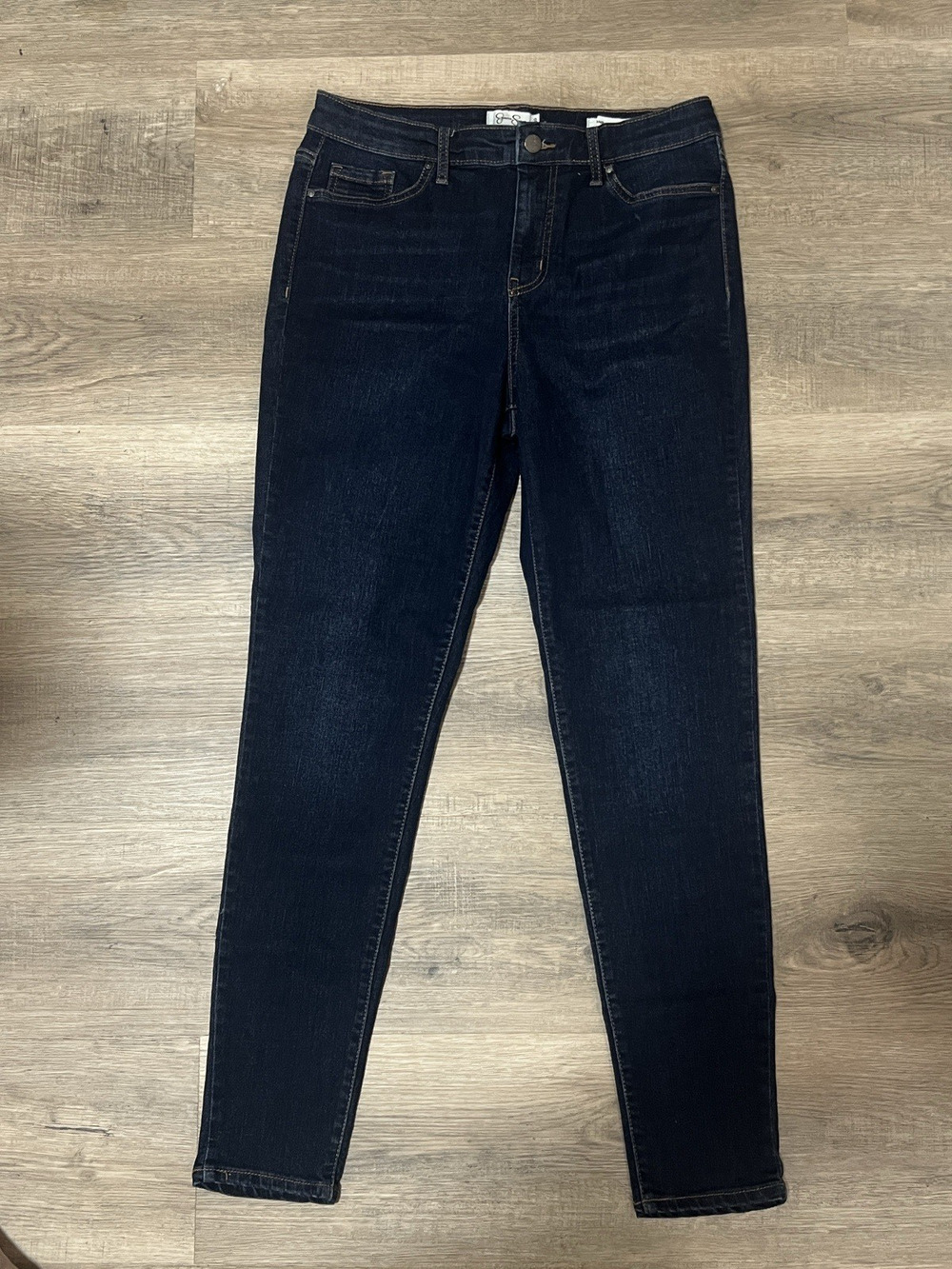 Jessica Simpson Women’s Jeans Size 10/30 Dark Wash Stretch Denim Mid Rise Straig